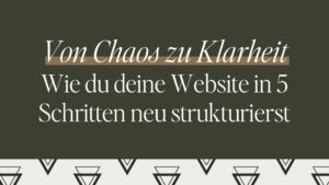 In 5 Schritten eine Website-Struktur erstellen