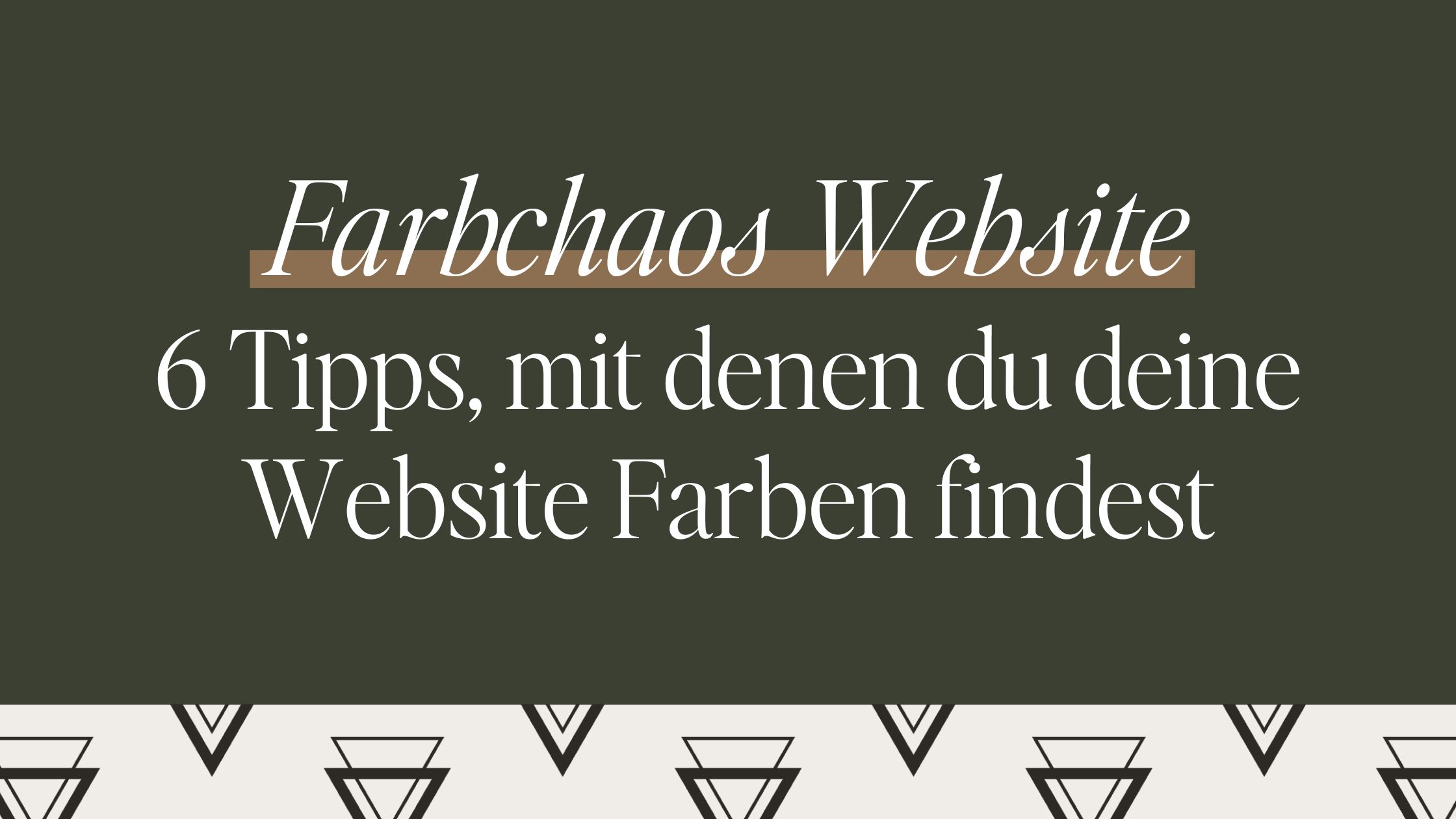 Farbchaos: 6 Tipps, mit denen du deine Website Farben findest