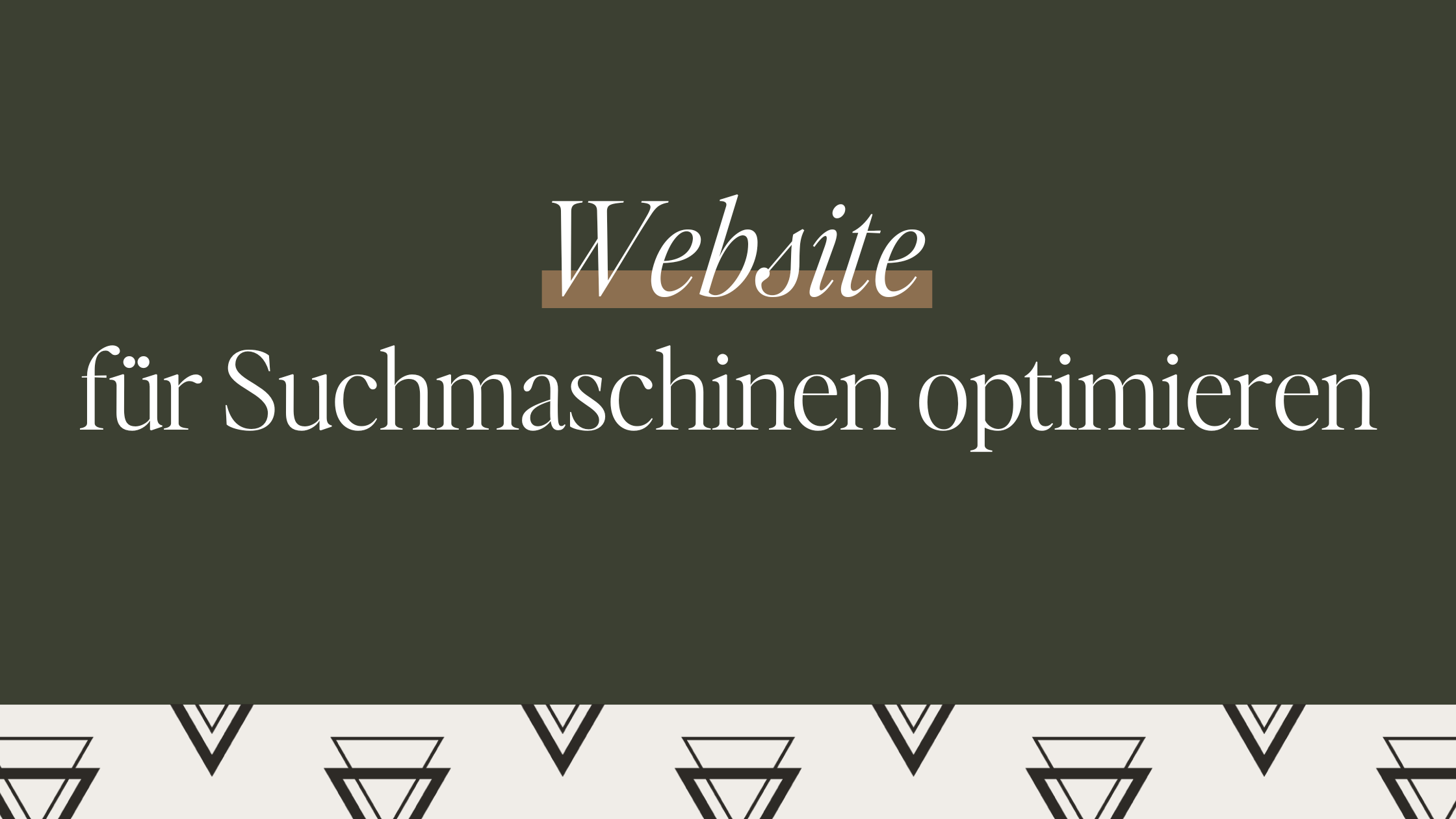 „Kannst du meine Website für Suchmaschinen optimieren?“ – Nein, kann ich nicht!