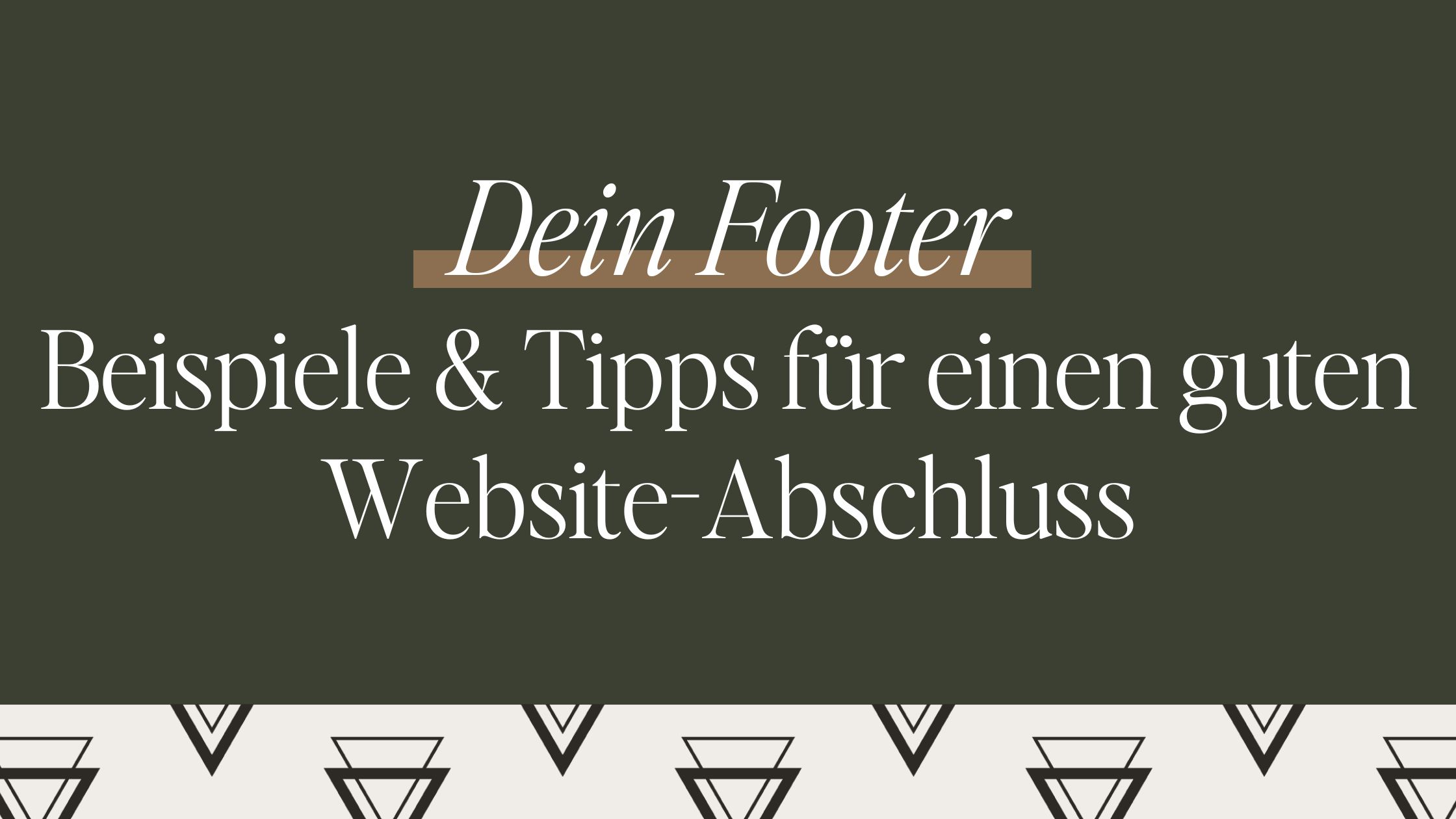 Footer: Beispiele & Tipps für einen guten Website-Abschluss