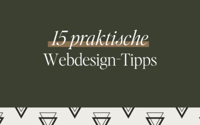 15 praktische Webdesign-Tipps für DIY-Selbstständige