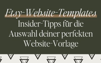 Etsy-Website-Templates: Insider-Tipps für die Auswahl deiner perfekten Website-Vorlage