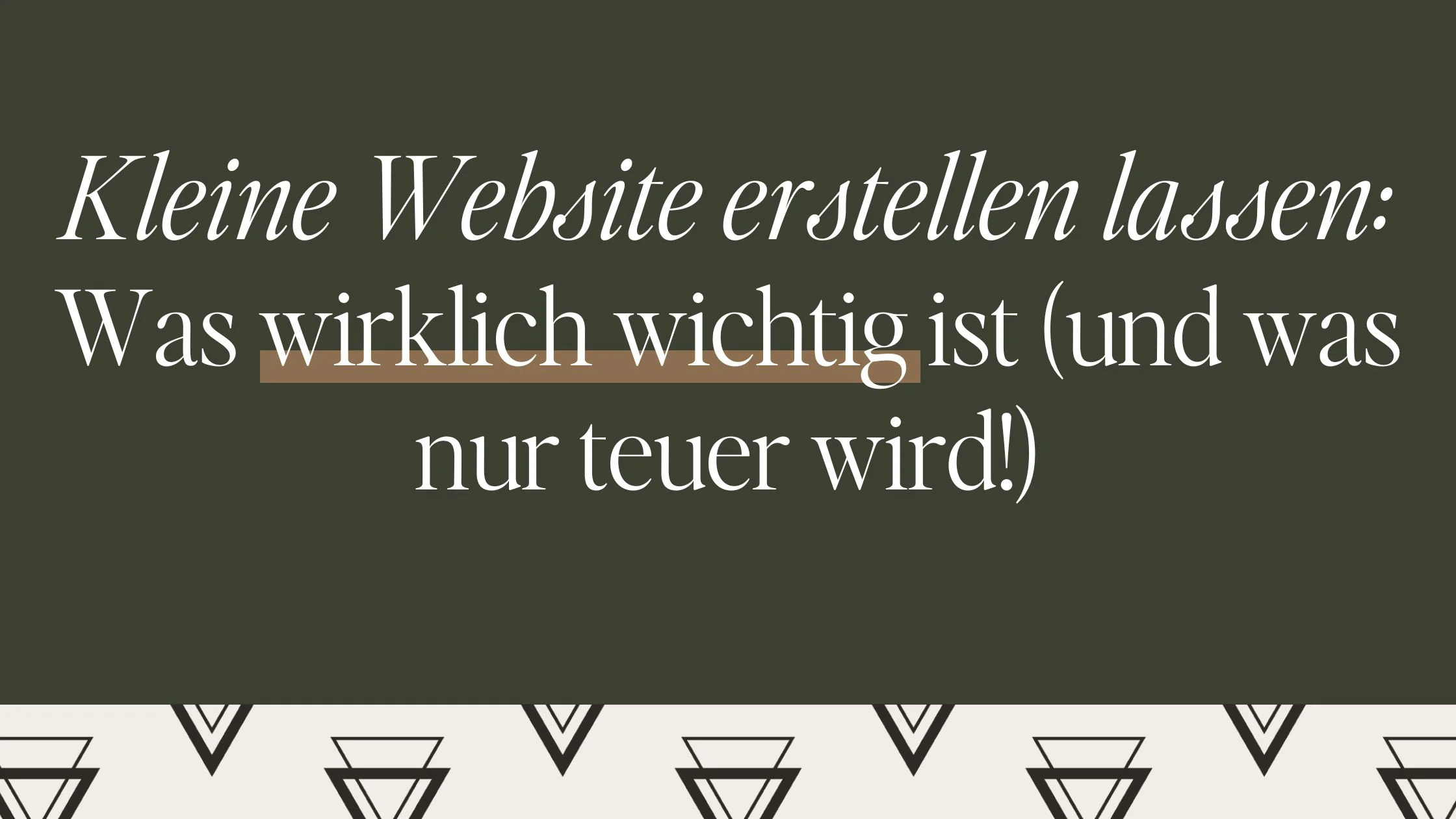Titelbild zum Beitrag "Kleine Website erstellen lassen"