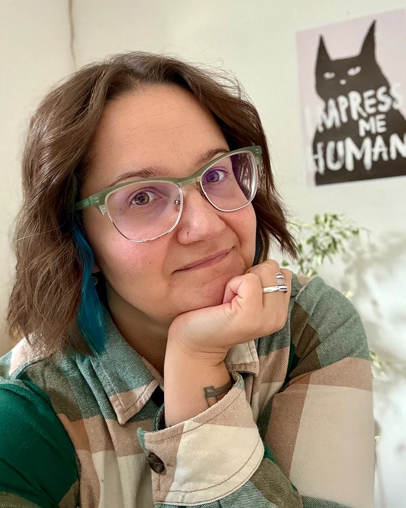 Magdalena am Schreibtsich