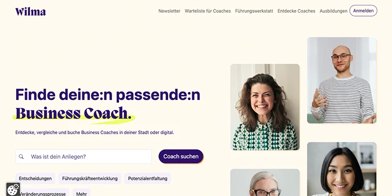 Button-Beispiel-Wilma Screenshot der Wilma-Website mit guten Buttons