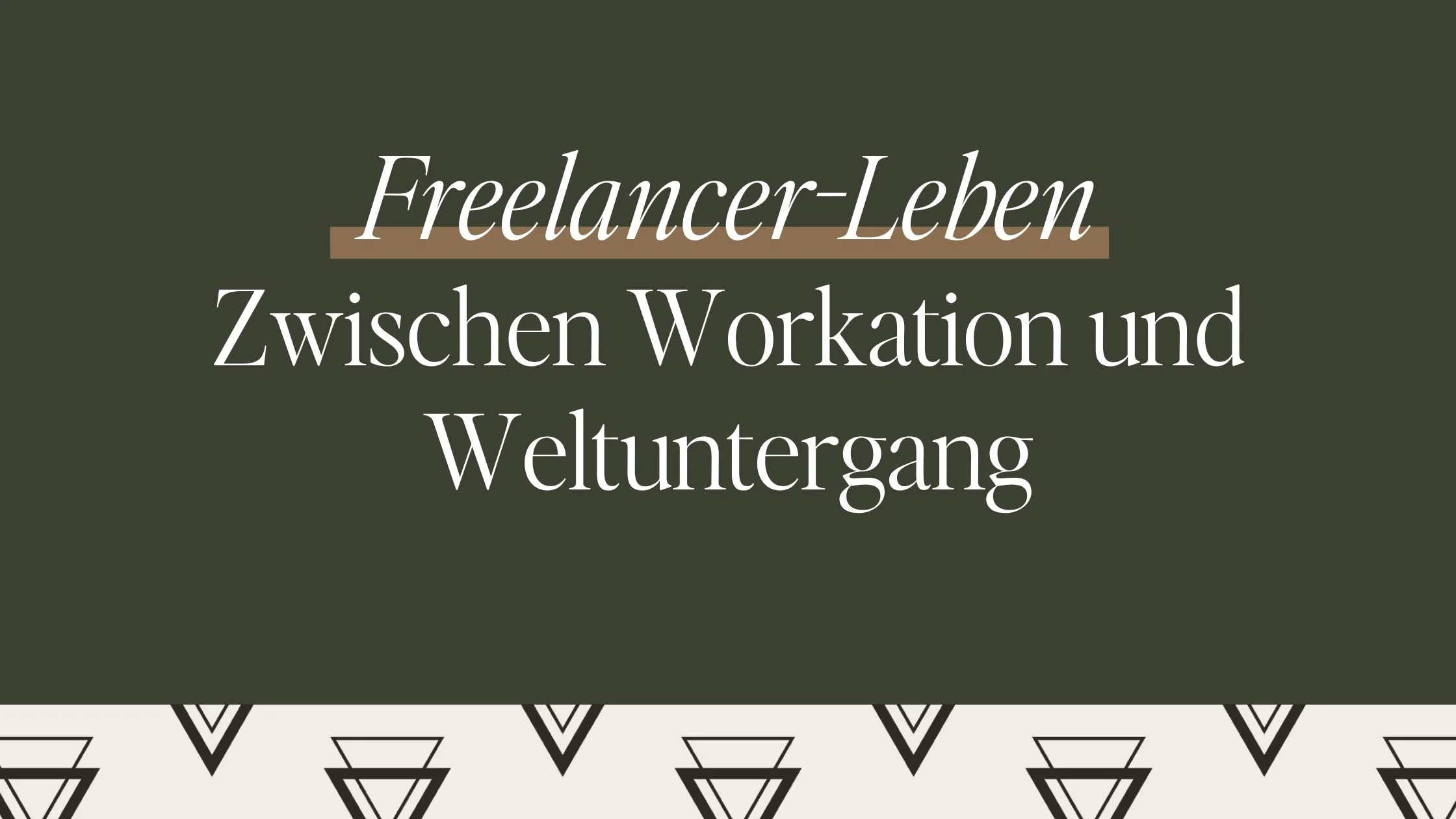 Titelbild für den Beitrag über das Leben einer Webdesign-Freelancerin